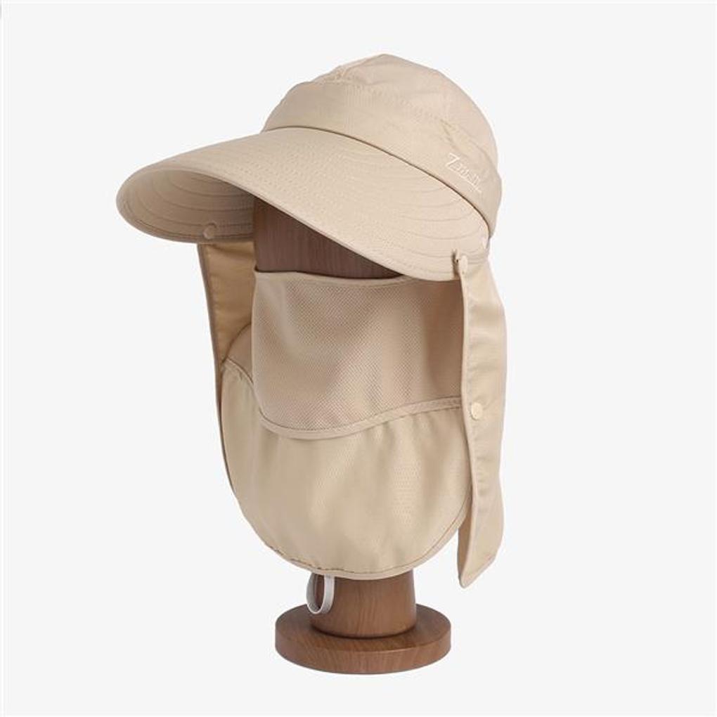 Shield-Up Fully Armed Sun Cap (Beige) / Roller Summer Hat
