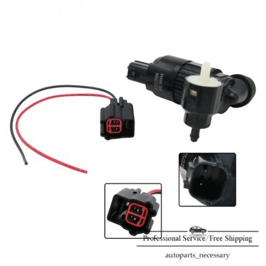 NEW Windshield Washer Pump with Connector For Ford 2011-19 Fiesta 2009-19 FLEX