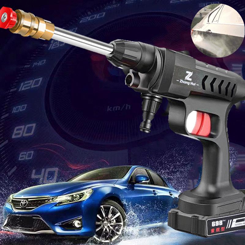 

Портативная мойка высокого давления 60 бар, пистолет для мойки автомобиля, 30000 мАч, генератор пены для мытья, распылитель, очиститель, водяные пистолеты, стирка