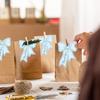 50Pcs Bow Diy Handwritten Family Party Gift Card Child Birthday Gift Card Restaurant Business Mini Thank You Card