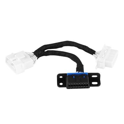 OBD2 16Pin Male To Dual Female Splitter Adapter Extension Cable Y Cable