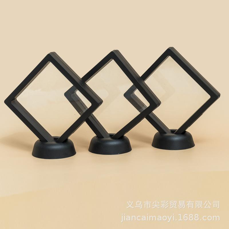 PE Film Suspension Frame Jewelry Buddha Bead Bracelet Packaging Box Anti Oxidation Jewelry Display Boxes 10pcs Sealing and Moisture Resistance