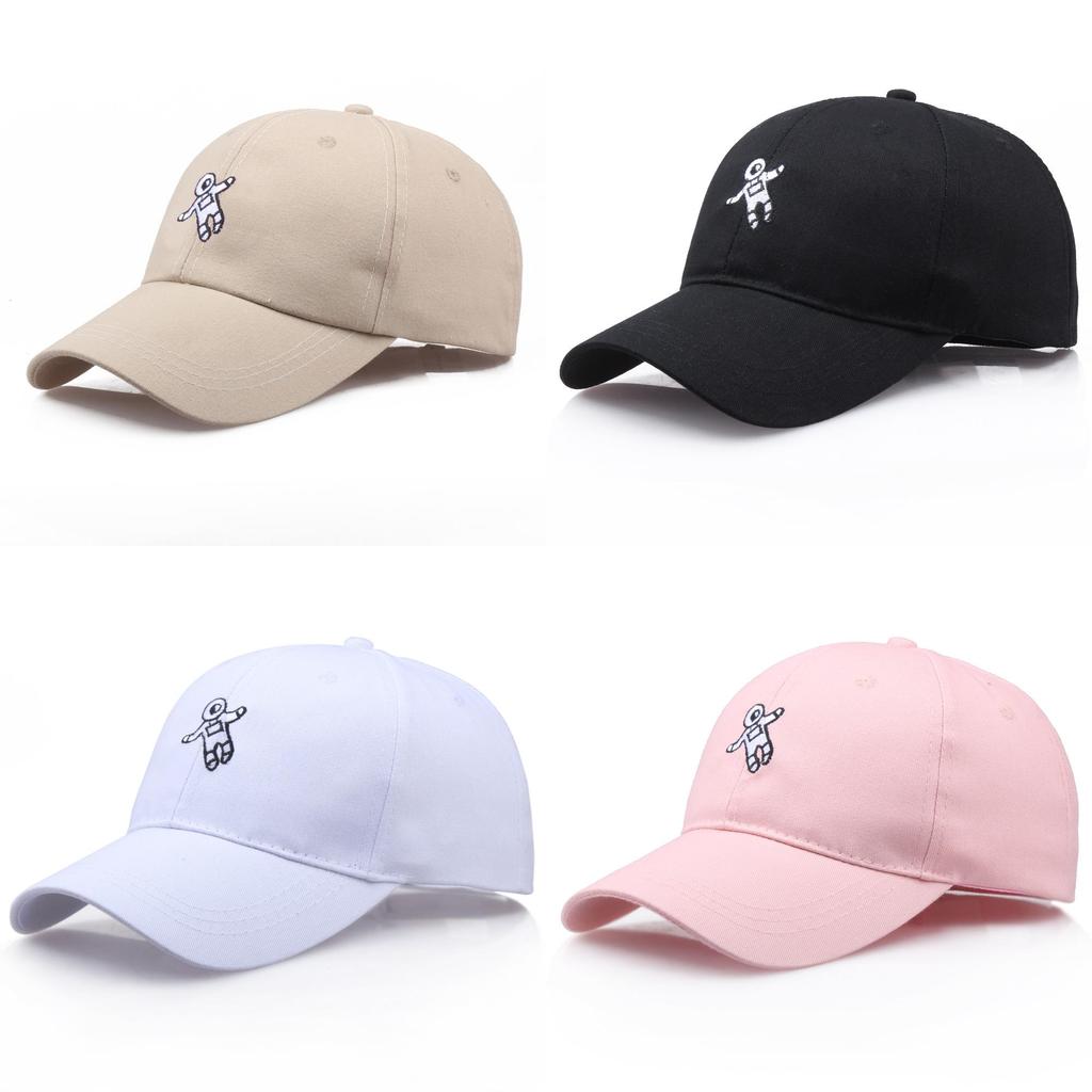 Unisex gestickte Baumwoll-Baseballkappe mit gebogenem Schirm für Herbst Winter Freizeitkleidung