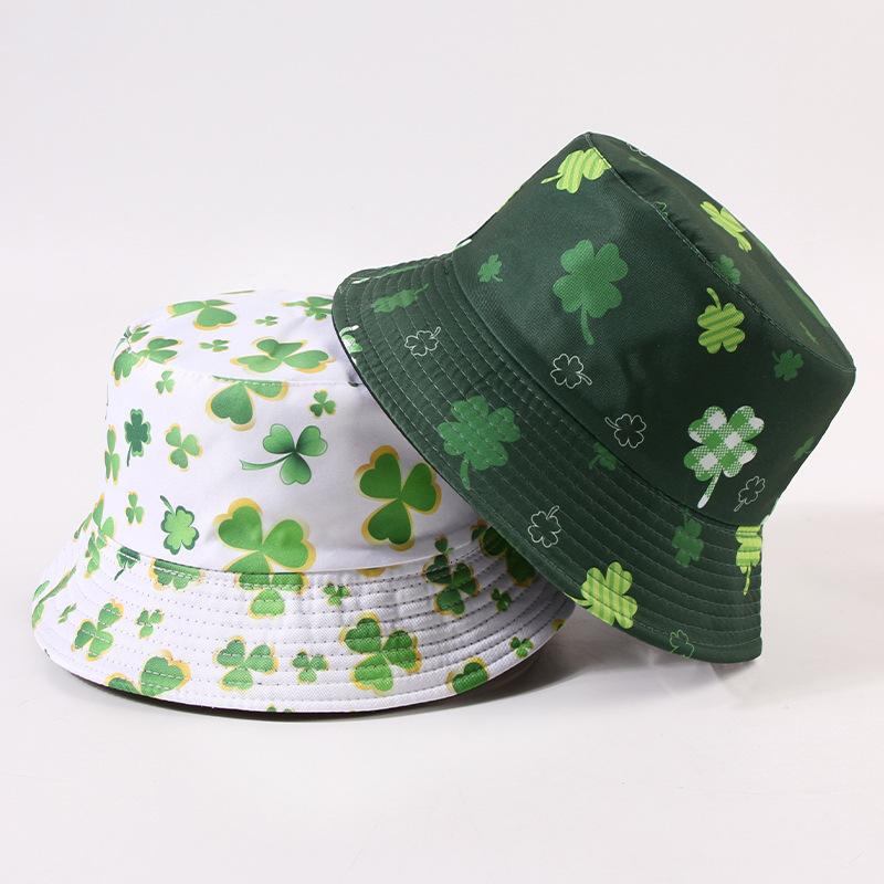 Style Hat Green Double Sided Wearable Womens Sunshade Hatscaps Fisherman