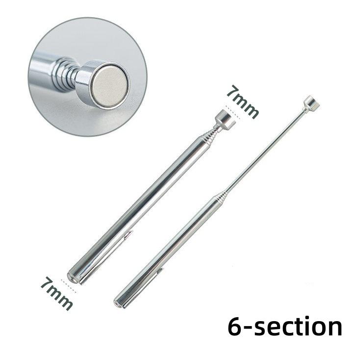 

Мини-портативная телескопическая магнитная магнитная ручка, удобный инструмент, емкость для подбора гайки, болта, выдвижная палка для пикапа 6-section