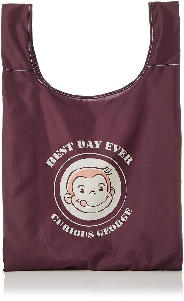 Marushin Eco Curious George and Smiling George Made with Recycled Perfect for or As a Gift Bag, Design, Polyester, Mother's Day, Birthdays, (Product