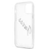Guess Guhcp12Lktrsvsi Iphone 12 Pro Max 6,7 Transparent Hardcase Vintage Script Silver