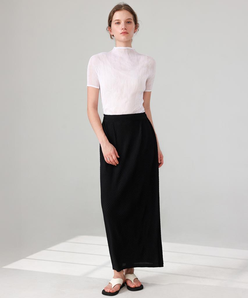 Pleats Mood Rune Pleats Long Skirt