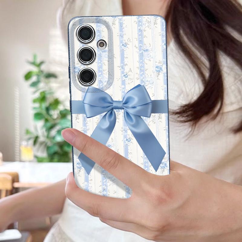 Bowknots Print Phone Case For Samsung A18 A57 A37 A17 A56 A36 A26 A16 A55 A35 A25 A15 A54 S21 FE S22 S23 S24 Plus S25 S26 Ultra Silicone Cover