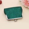 Vintage Glitter Mini Coin Purse, Portable Kiss Lock Closure Change Pouch, Double-layer Coin Wallet for Cards, Jewelry, Cash, Keys