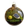 Vtipné 3D ozdoby na vánoční stromek ve tvaru sportovních míčů, mikroscéna, sportovní sváteční ozdoba, čirá koule