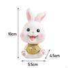 Statue Bunny Small Figurine for Office Cake Toppers Home Decor