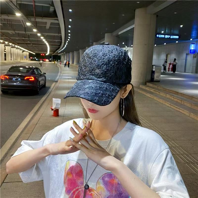 Sunshade Hat Summer Women's NS Flower Lace Breathable Baseball Hat Small Fresh Sunscreen Duck Tongue Hat