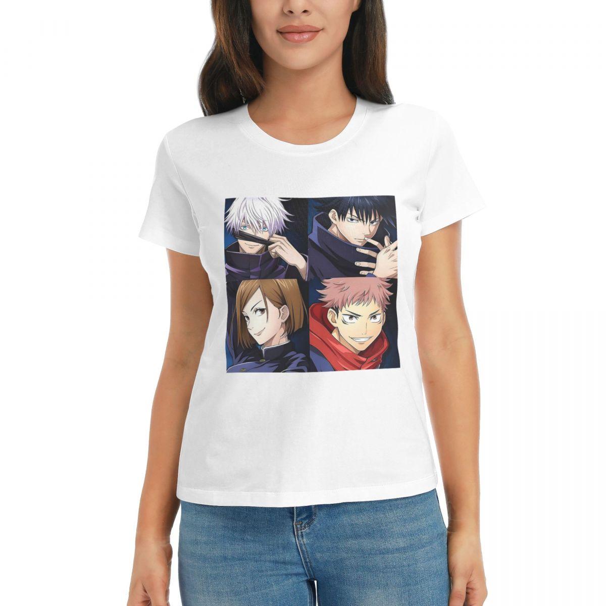 

Women TShirt Megumi Besto Friendo Jujutsu Kaisen Sukuna Anime Short Sleeve Tees ONeck Cotton T Shirts Clothes Tops Streetwear S