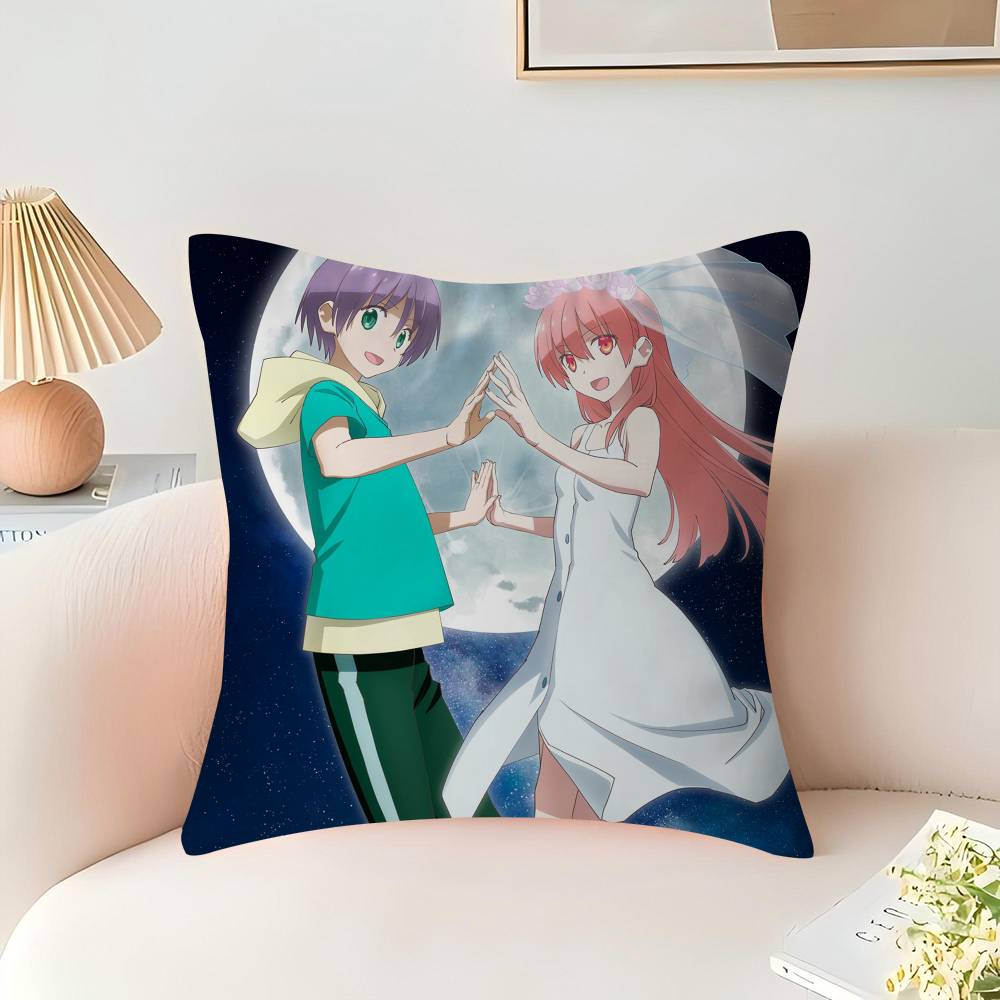Anime T-TONIKAWA Over The Moon For You Ahornblatt-Design Kissenbezug Happy Autumn Harvest Deko Feiertagsdeko Kissenbezug