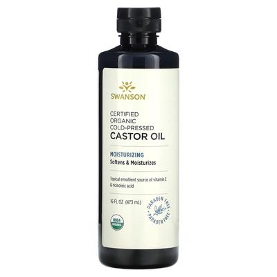 Certified Organic Cold Pressed Castor Oil, 473 Ml (16 Fl Oz)