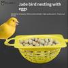 Canary Nest Plastic Cage Breeding Bowl for Resting Hatching Pet Birds Easy Install Accessory