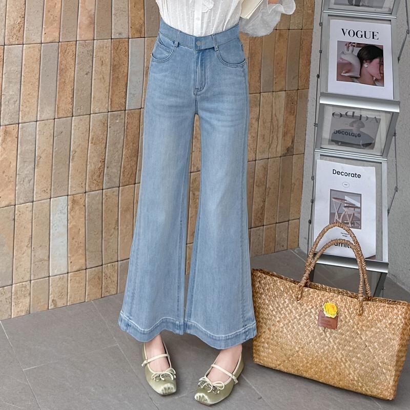 Women s Retro High-Waist Flared Jeans S