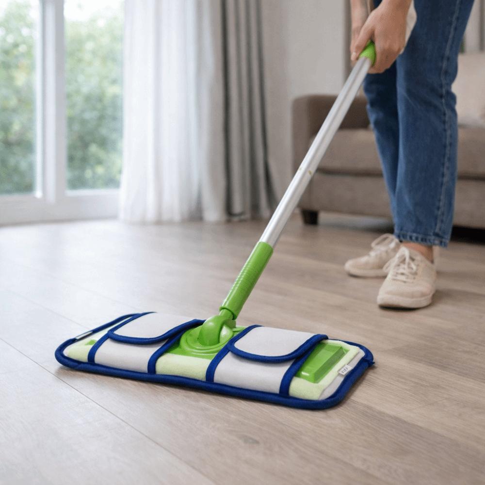 2 pieces Washable Reusable Mop Pads Multi-Purpose Mop Head Replacements  Floor Cleaning