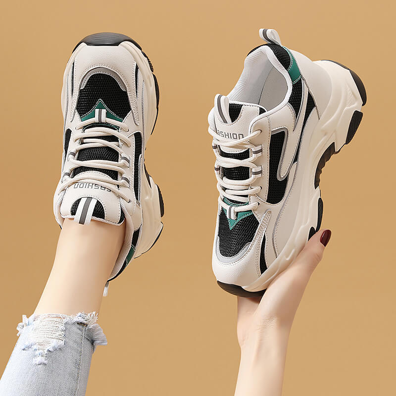 Inner height increase fried street dad shoes women ins tide super fire autumn and winter new Korean version thick