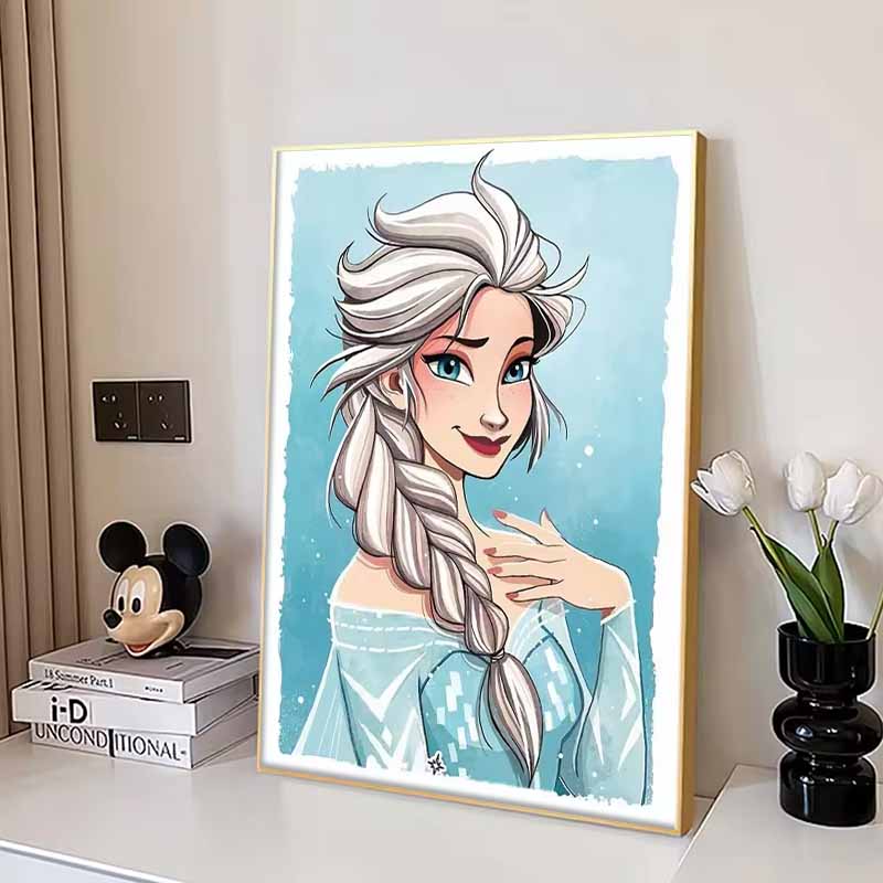 Disney Diamond Painting Elsa Princess Illustration Mosaic Art DIY Cross Stitch Embroidery Set Full Diamond Home Decor Gift