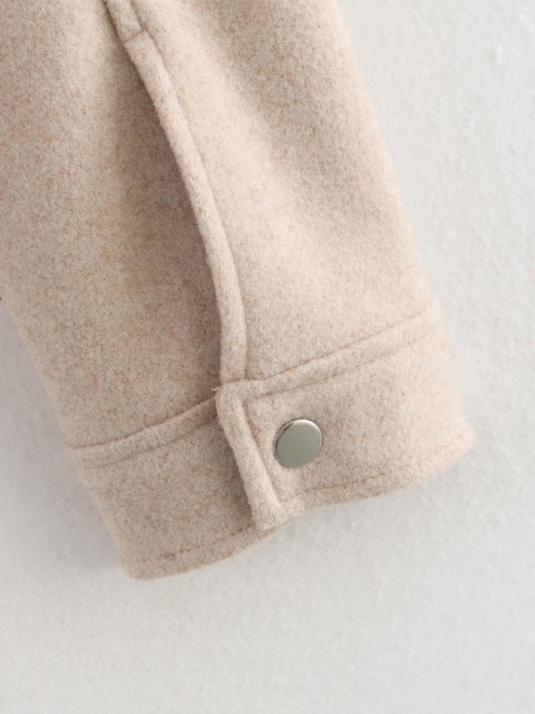 2024 Autumn/Winter Women's Multicolor Turn-Down Collar Tweed Jacket with Large Pockets