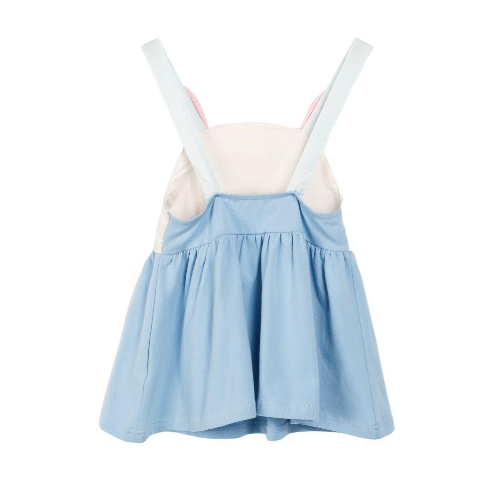 2024 New Baby Girls Summer Cotton Dress Cute Rabbit Suspenders Skirt Children Beach Casual Dresses