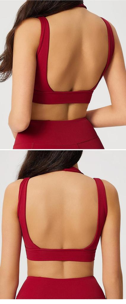 Women's Cross-Border Yoga and Fitness Sports Vest with Removable Bra