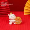 Lucky Cat Resin Mobile Holder - Cute Office Desktop Decoration Gift