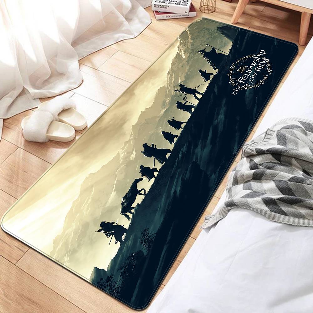 L-Lord Of The Ring Bathroom Mat Anti-slip Absorb Water Long Strip Cushion Bedroon Mat Hotel Decor Mat