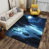 Moonlit Ocean Glow Scenery Suitable As a Non-slip Mat for the Living Room or Bedroom Sofa