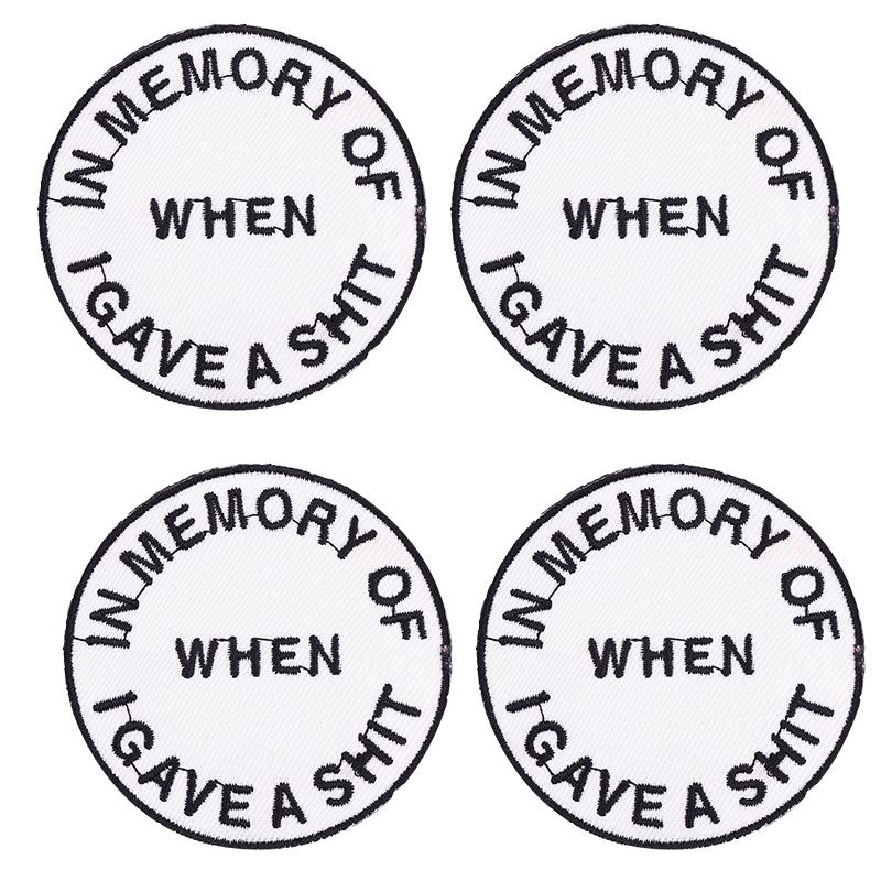 5pcs /Lots Letter Slogan Patch Letter Embroidered Patches Jackets Hats Sew Badges Patch Iron On Patches For Backpack Diy Stickers