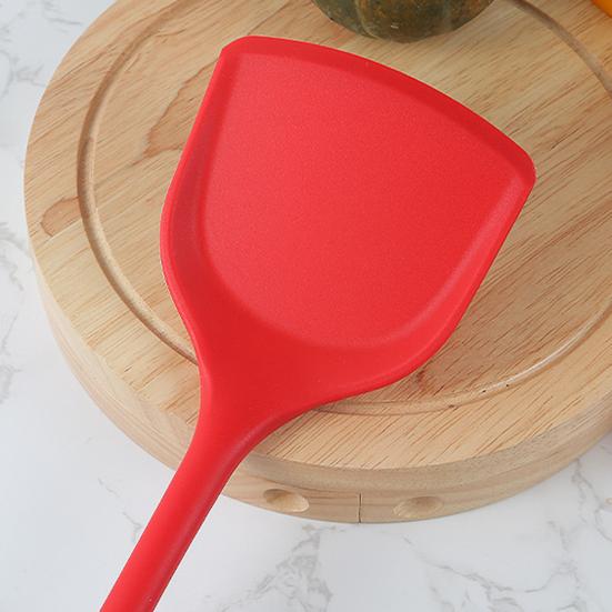 Handle Silicone Spatula Non-Stick Cooking Turner for Frying Stir-Frying Food-Grade Heat-Resistant Kitchen