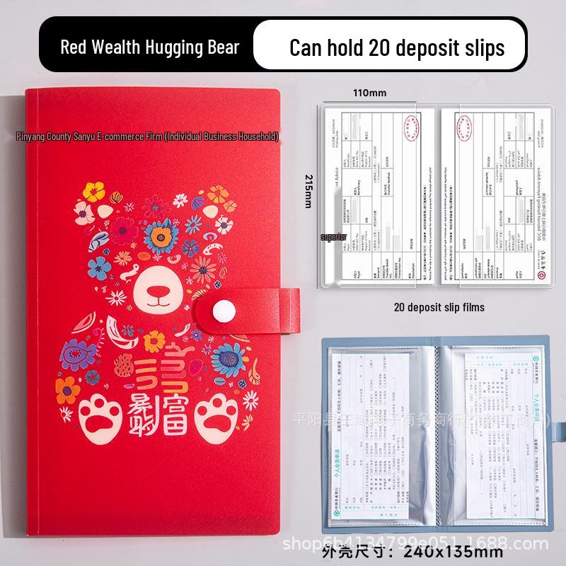 Plastic Fixed Deposit Slip Holder & Bill Organizer