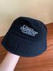 Bucket hat new spring and summer solid color letter basin hat versatile bucket hat sunscreen visor hat