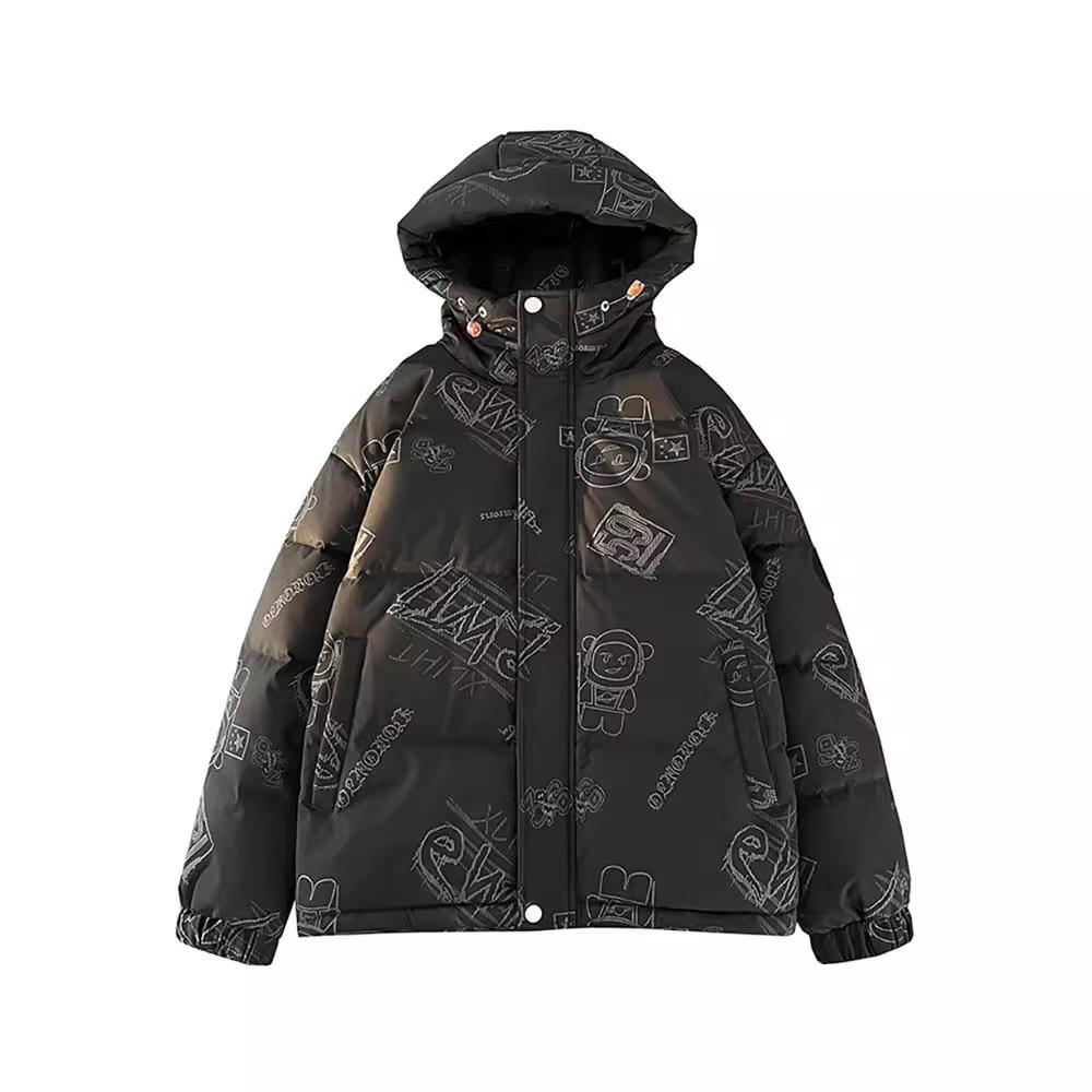 LOGO Fashionable Winter Down Jacket Youth Style