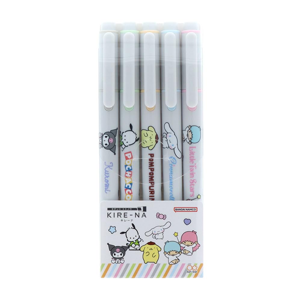 Канцелярские товары Персонажи Sanrio Маркер Хайлайтер Пастельный цвет S4732073 Sun-Star KIRE-NA
