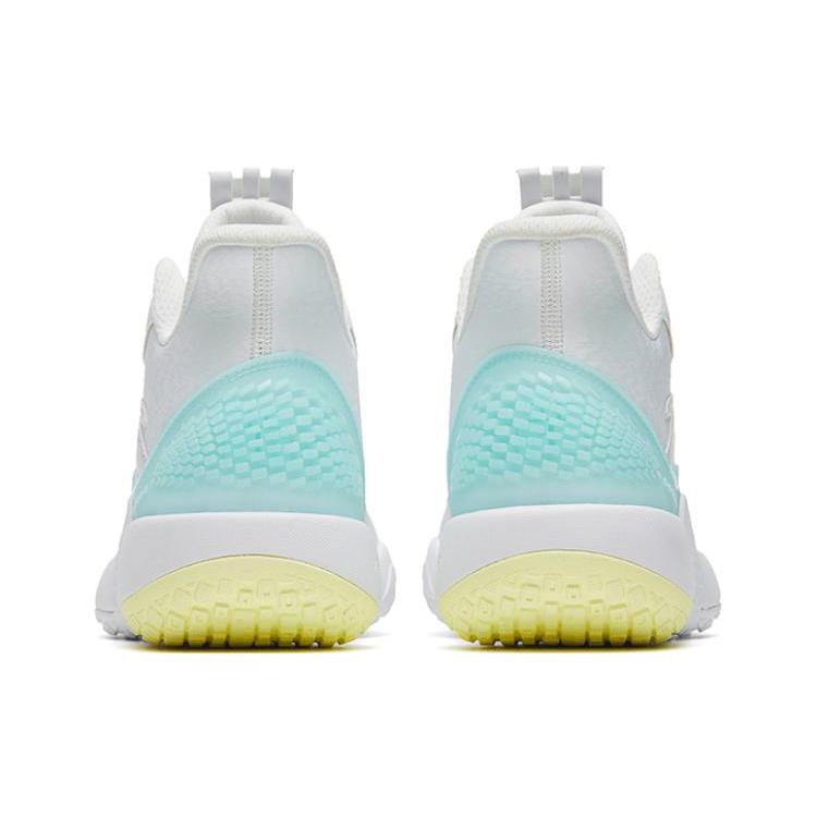 New Anta Anti Slip And Wear Resistant Lightweight Mid Top Performance Basketball Shoes White Blue 112241602-7