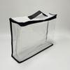 Small Clear PVC Zipper Storage Bag with Handle, Household Bedding/Blanket/Pillow Core Packaging Pouch