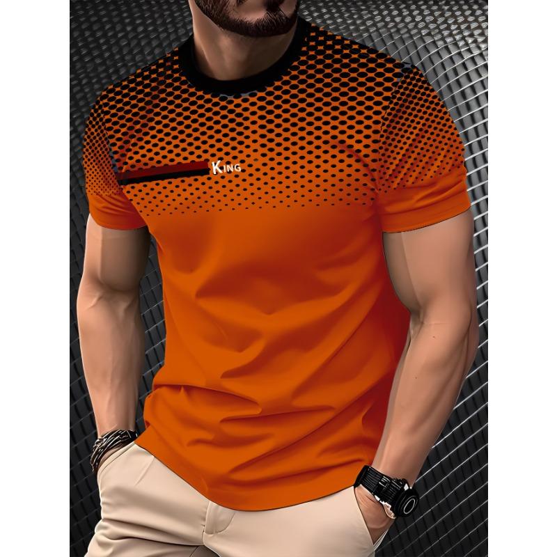 New 3D Printed Short Sleeved Casual Style Summer Men's Round Neck T-shirt
