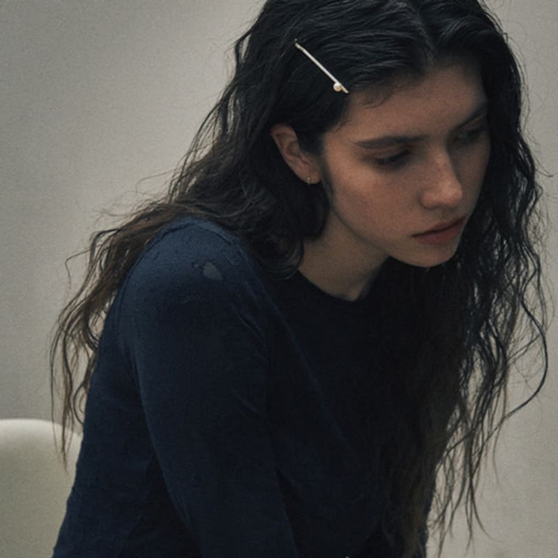 Grüne Cent.19 / Butterkugel-Haarnadel