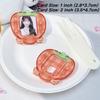 Cute Fruits Photo Frame Cartoon Strawberry Photocard Holder 1 Inch 2 Inch Kpop Idol Card Sleeves Apple Acrylic Protective Case