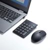 Sanwa Supply Wireless Keypad and Mouse Set, Quiet, USB A Connection, Black, NT-WL23SETBK