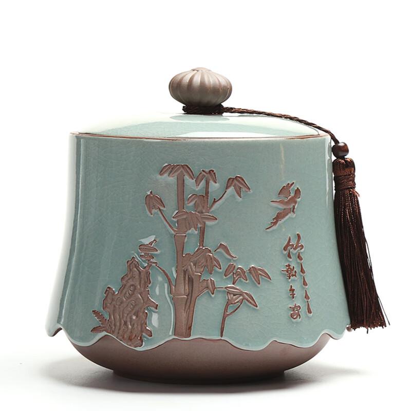 Zhishi Ceramic Sealed Tea Caddy