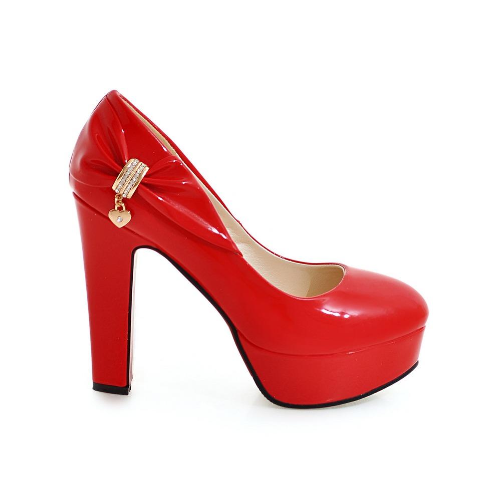 Q/Dámské jednoduché boty na vysokém podpatku Jaro/léto Nové Elegantní voděodolná platforma Silný podpatek Mělká ústa Nízké boty velké velikosti