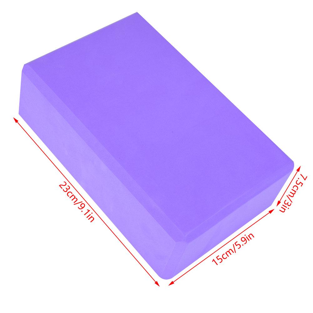 Bloc de Yoga Cărămidă de Spumă Instrument de Exerciții Fitness Exerciții Antrenament Întindere(Violet)