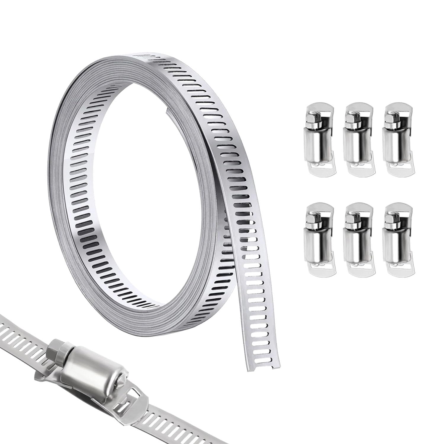 SODOI Motorcycle Parts Muffler Band Hose Band 304 Stainless Steel