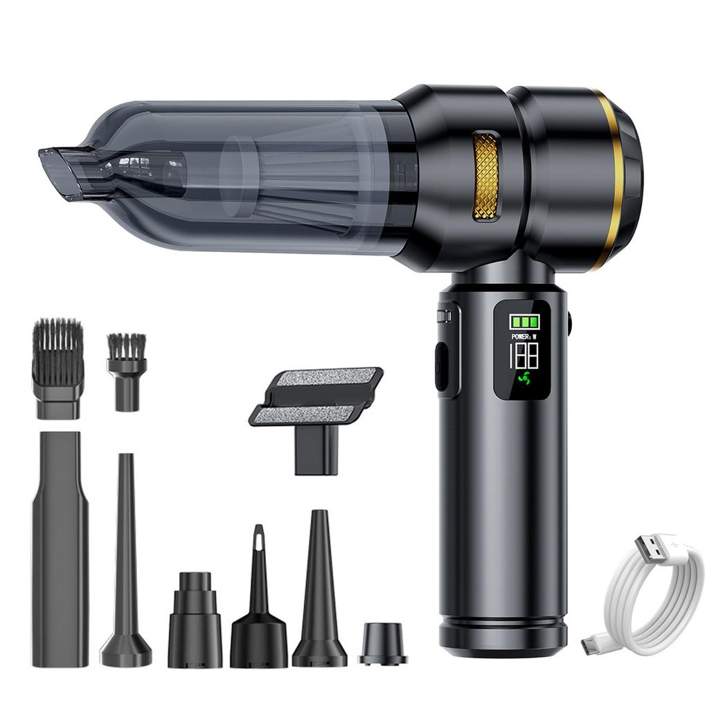 Cordless Handheld Vacuum Cleaner For Wet/Dry Messes,  Design, Ideal For Kitchen Spills, Car Detailing, Workshop Use(Black)