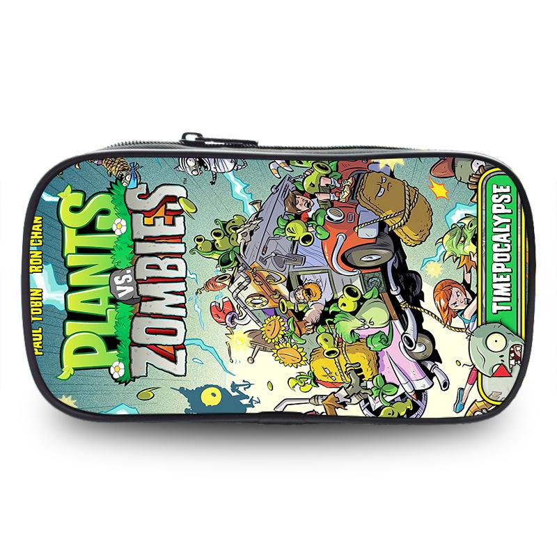 Plants Vs. Zombies Plants Vs. Zombies Pencil Bag Anime Peripheral Storage Bag Stationery Pencil Bag
