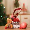 Santa Claus Christmas Gift Handbag Cloth Santa Claus Candy Bag Cute Xmas Drawstring Bag  Children's